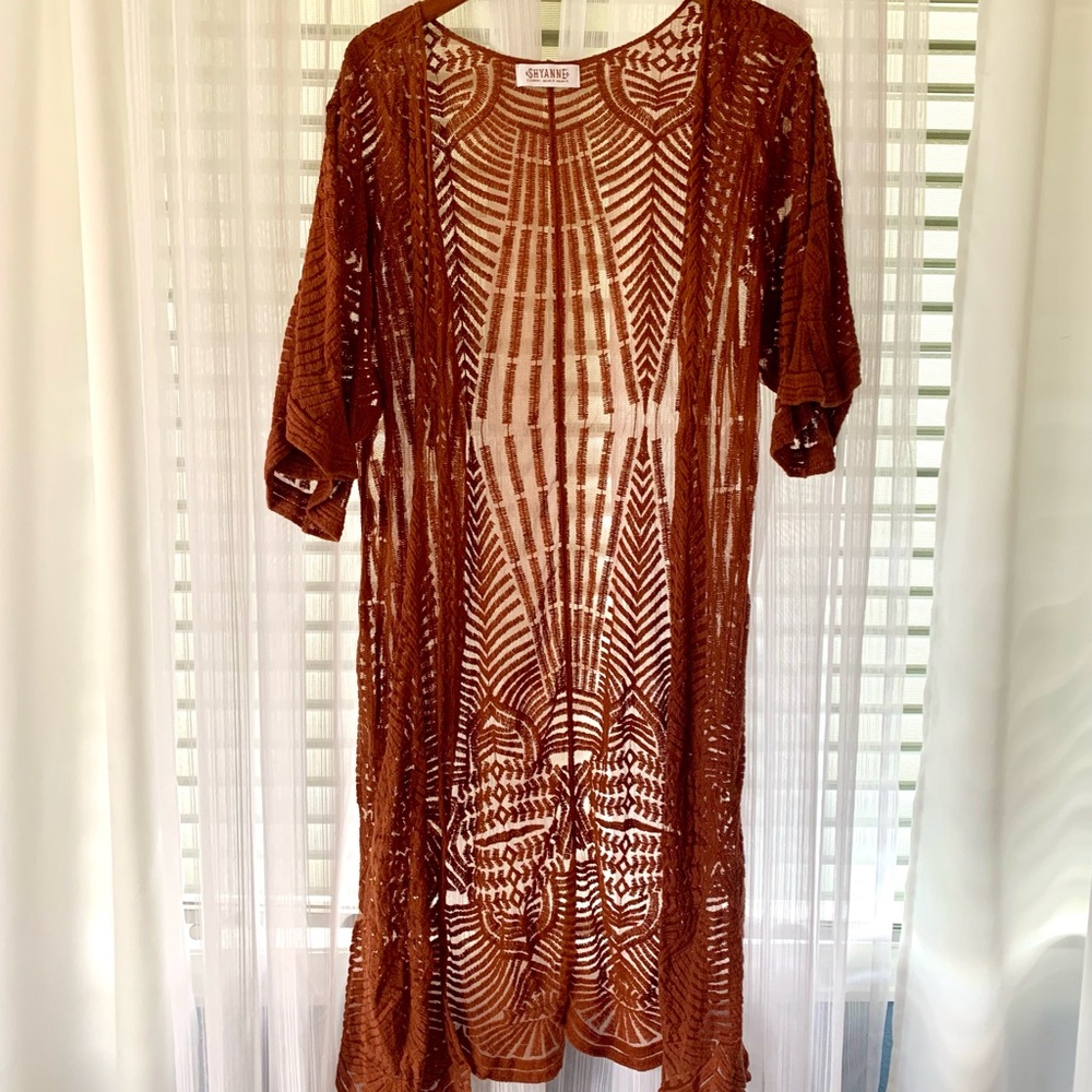 Shyanne Brown/copper Lace Duster